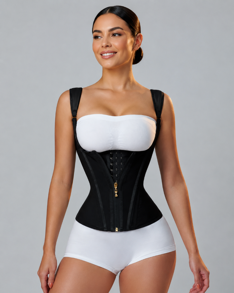 Waist Trainer for Women Body Shaper Corset Vest Tank Top with Steel Bones